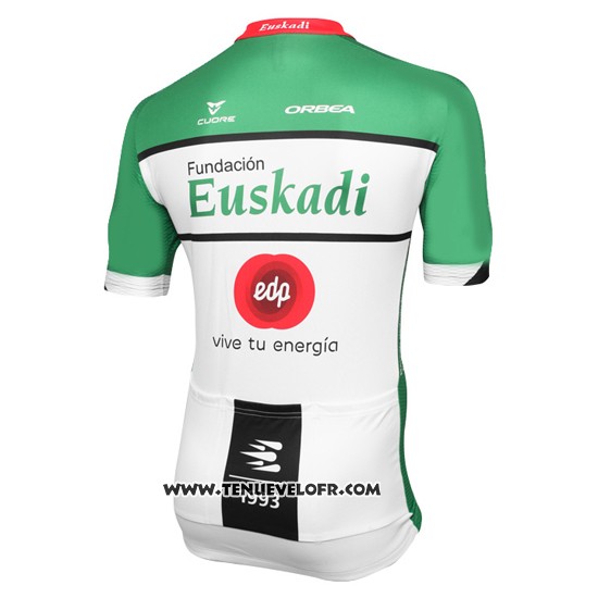 2016 Maillot Ciclismo Euskadi Noir et Vert Manches Courtes et Cuissard